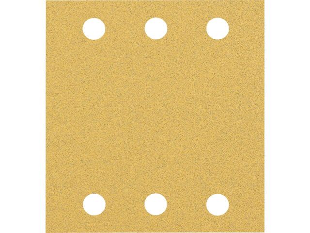 Brusni papir EXPERT C470 z 6 luknjami za vibracijske brusilnike, Dimenzije: 115x107mm, Zrnatost: 80, 2608900892